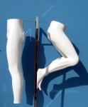 2822 display gambe uomo piegate e diritte precolorate appese a struttura in metallo