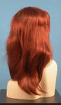 4564 parrucca sintetica folta rossa lunga